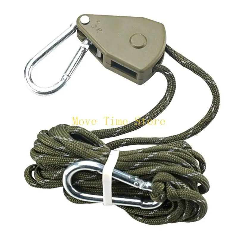 92ME Adjustable Reflective Heavy Duty Rope Hanger Multi-purpose Gear Ratchet Lifting