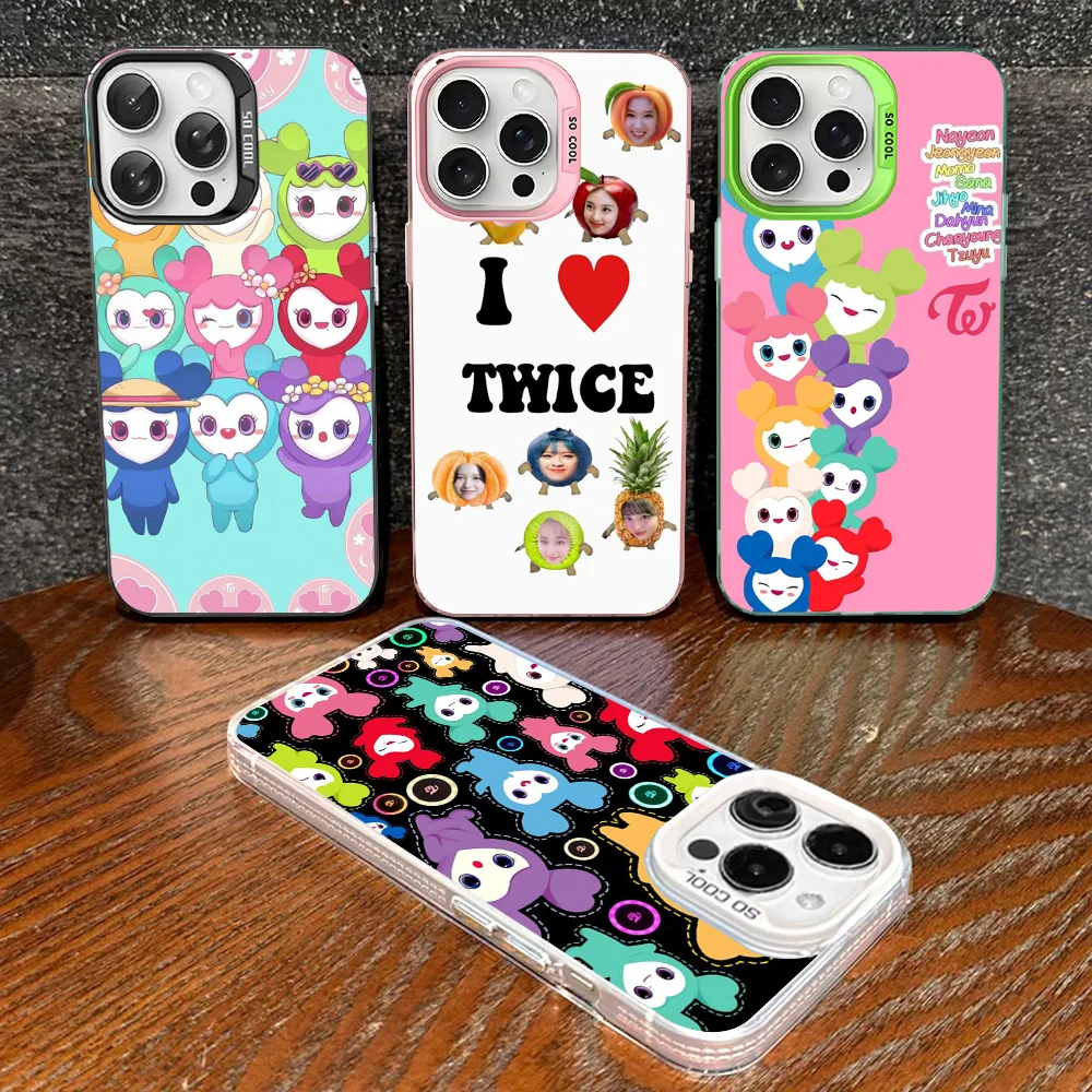 KPOP Girl T-TWICE Phone Case For IPhone 16 15 14 13 12 11 Pro Max X XR XSMAX 8 7 Plus Matte Shockproof Back Cover