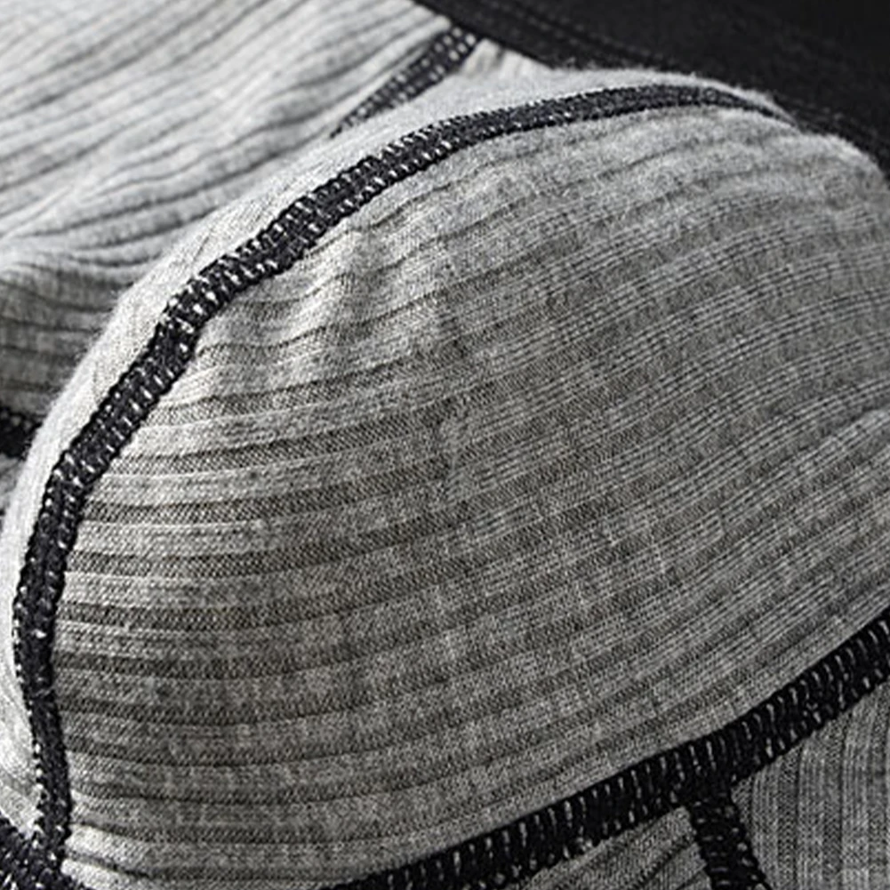 

Удобные мужские трусы-боксеры из модальной ткани в рубчик, шорты, сексуальное нижнее белье с низкой посадкой, мини-боксеры, выпуклая сумка