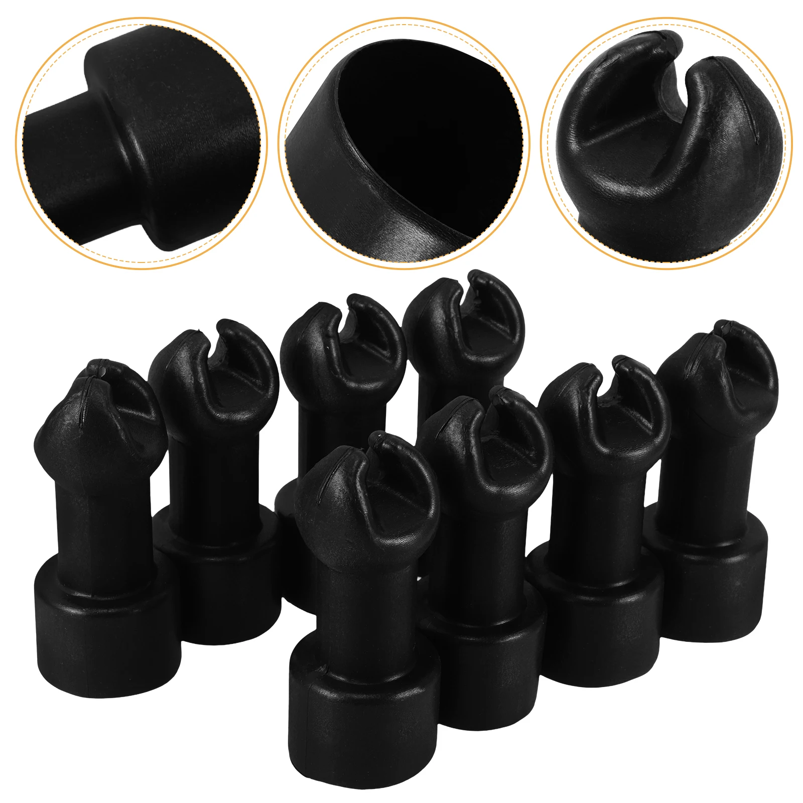 

8 Pcs Trampoline Cap Plastic Pole Caps Replacement Parts Professional Cover Small Rod Protector