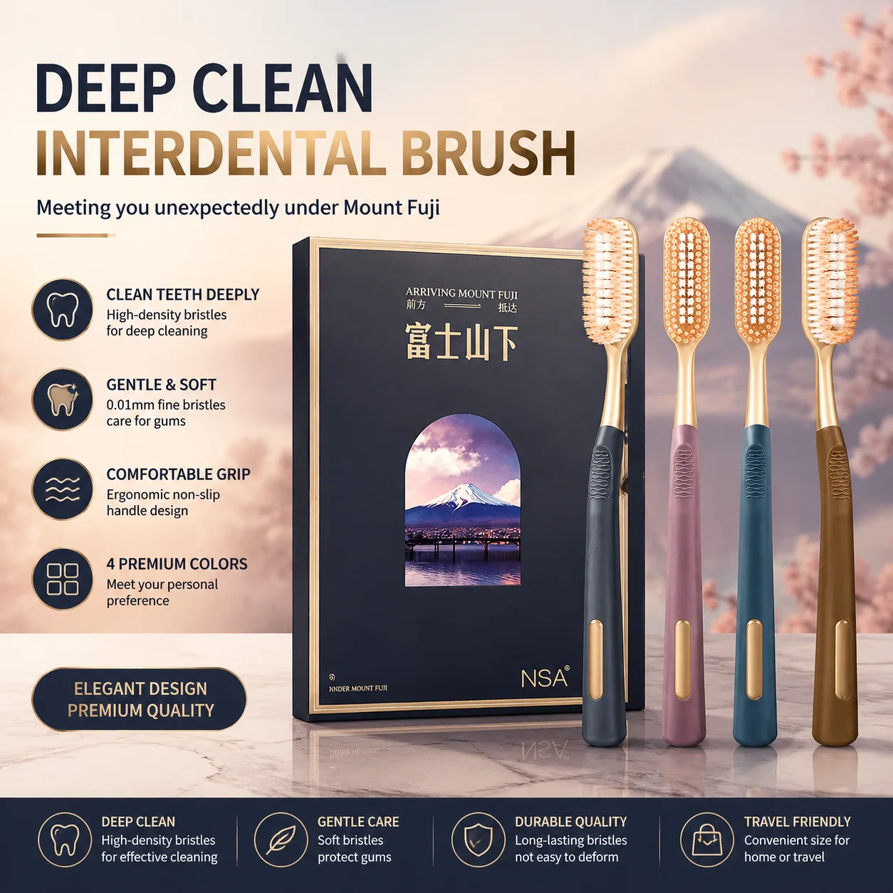 Big head extended and widened 100 hole toothbrush, high-end oral cleaning toothbrush suitable for travel, school home cleaning