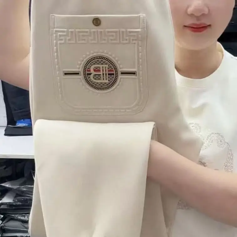 

Men's Casual Fce Lined Trousers Autumn Winter Warm Harajuku Sle Loose Fit Sweatpants Faionable Versatile Cargo Pants