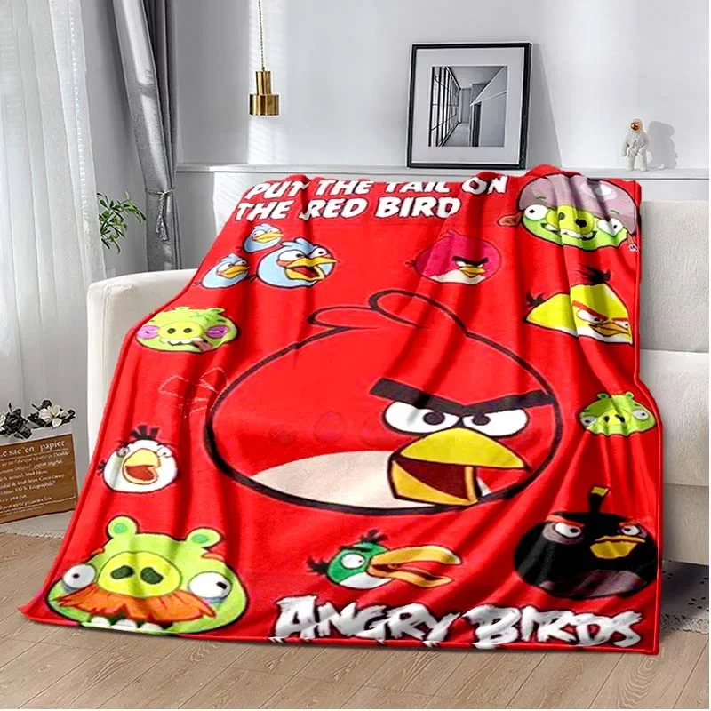 

Mobile Game AA-Angry-Birds Blanket,Lightweight Warm Insulation Sofa Bed Office Car Knee Pads Blankets,Decke