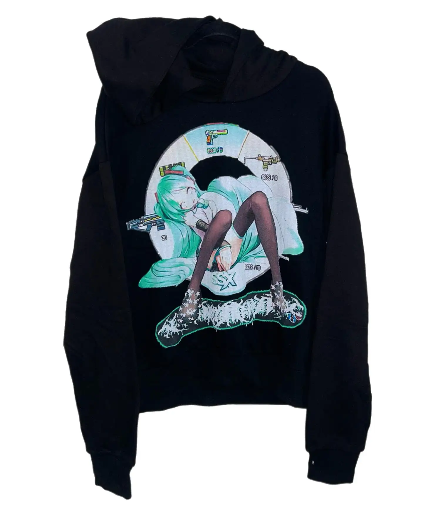 

New Drolandmiller Hoodies Women Punk Streetwear Tops Grunge Sweatshirt Hip Hop Goth Oversized Hoodie Harajuku Gothic Y2k Clothes