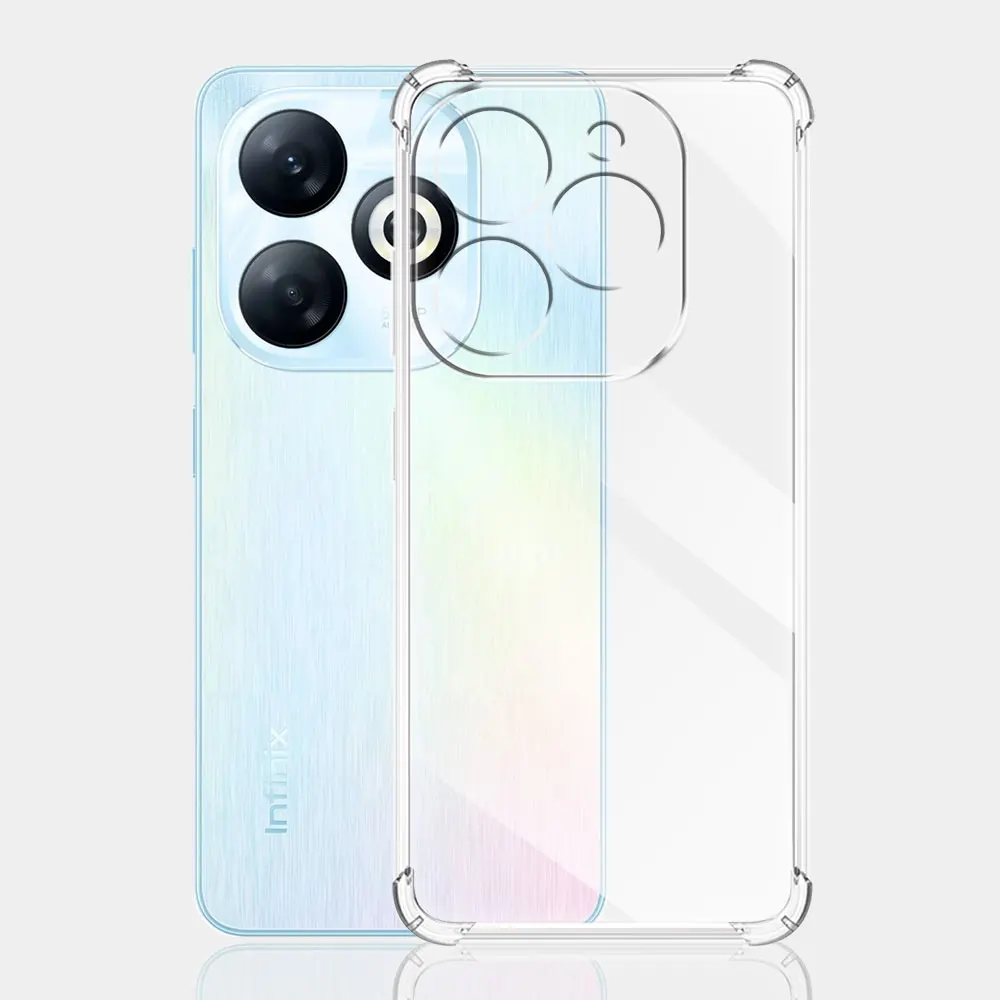 For Infinix Smart 8 Pro Case Clear Shockproof Silicone Soft Cover For Infinix Smart 8 Plus Protect Coque on Smart 8 X6525 Funda