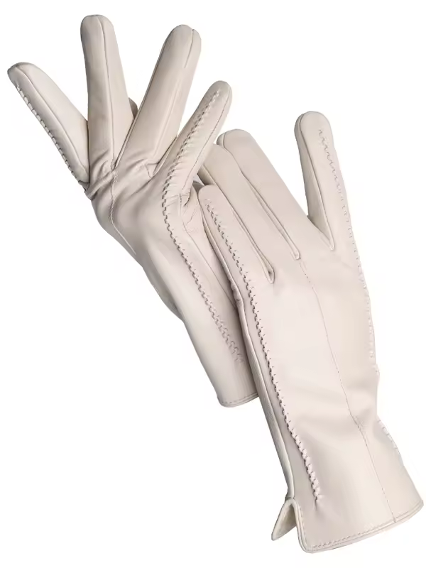 Women's sheepskin gloves winter warm plus velvet short thin touch screen driving color women's leather gloves good quality -2226 - Image 9