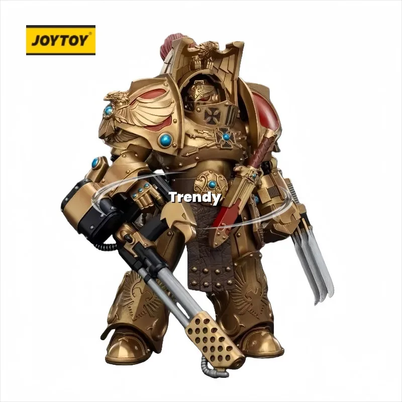 

【В наличии】JOYTOY Warhammer: Horus Heterodox Legio Custodes Aquilon Terminator Class Aquilon and Infernus Fire Spear 1/18