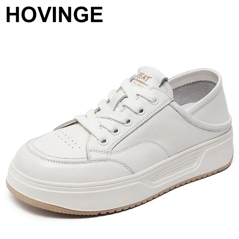 

Women's Casual oes Spor Lightweight Versatile Board white shoes round Toe mid Heel Thi Pure Color