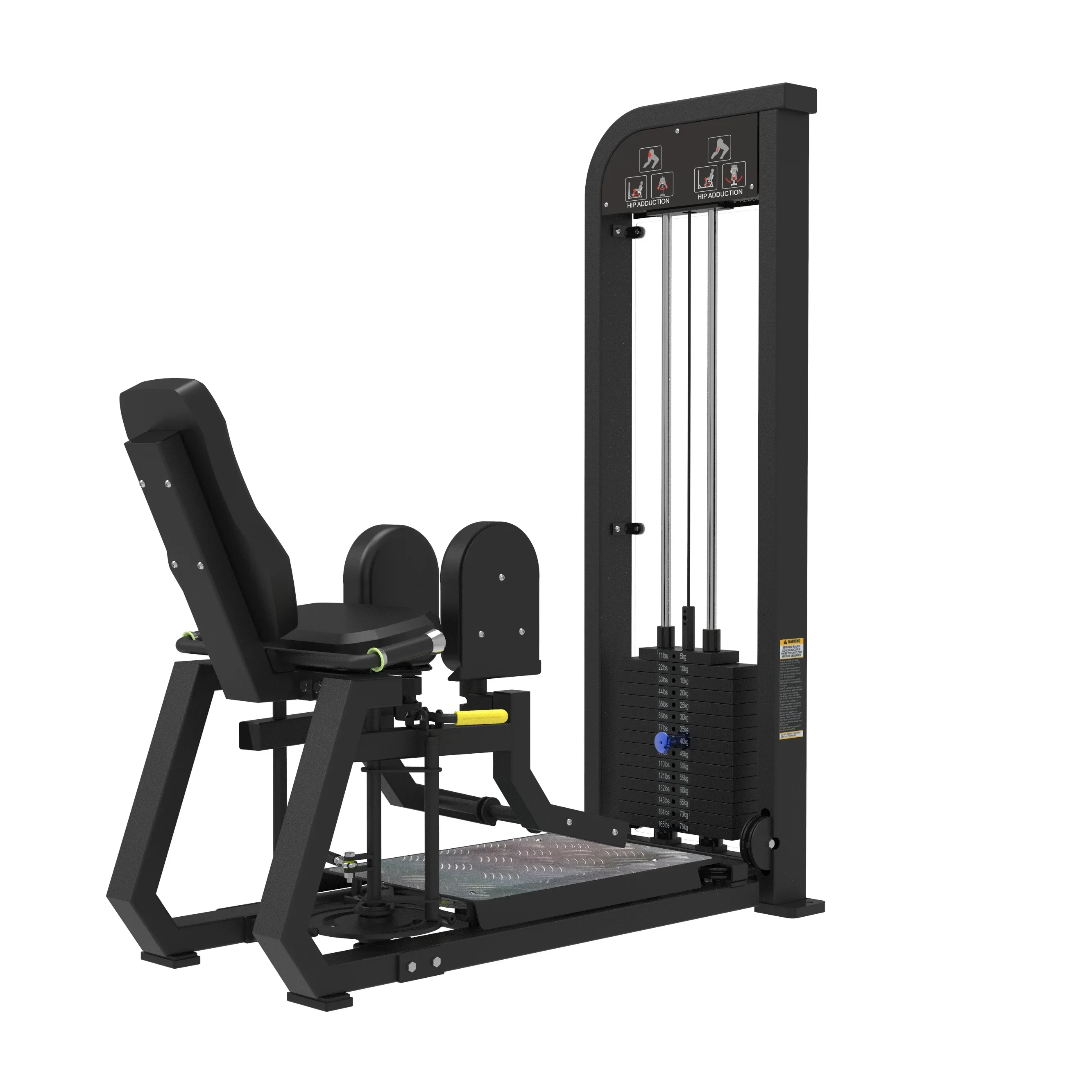 Thickened Steel Tubing Abductor Machine Inner And Outer Thigh Muscle Trainer Machine Seated Leg Curl