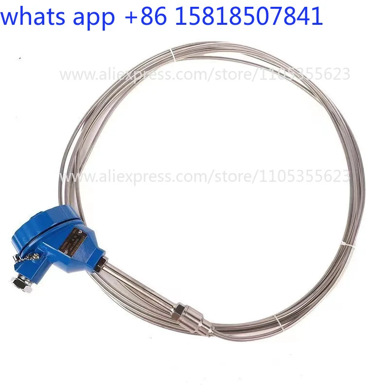 Explosion-proof armored platinum thermal resistance probe type thermal resistor bendable WZP230 pt100K type temperature sensor