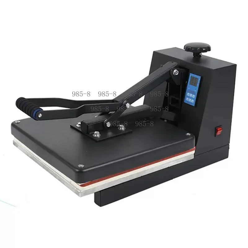 Small Flat High Pressure Heat Transfer Equipment 38\*38, T-Shirt Thermal Transfer Press Machine