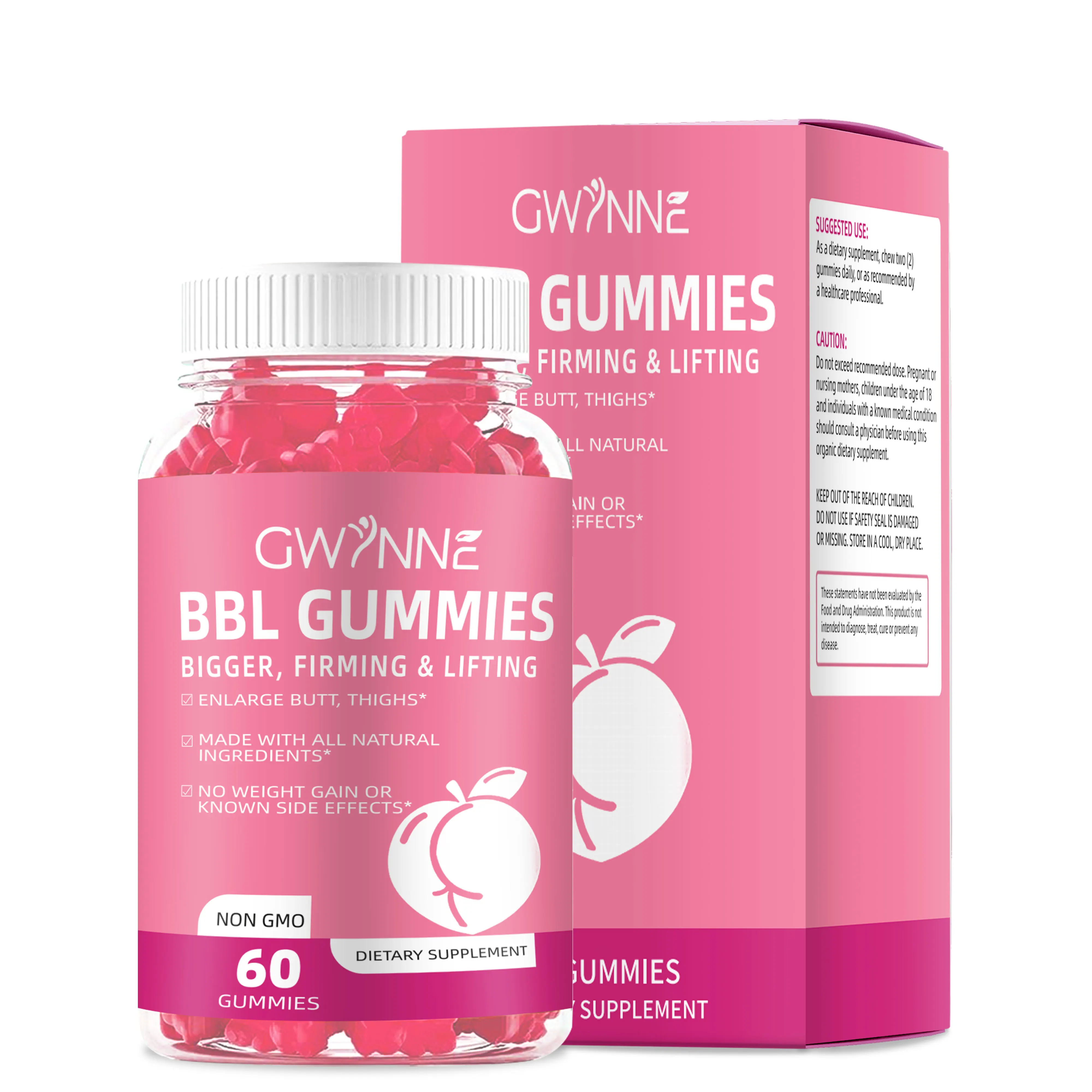 Gwynne Fenugreek Bbl Gummies Vegan Supplement - 60 شريط مطاطي طبيعي لرفع المؤخرة/الذيل |     الصلابة والتنغيم |     دعم الهرموني للنساء |     تخفيض الترهل |     مع المستخلصات النباتية |     Sg