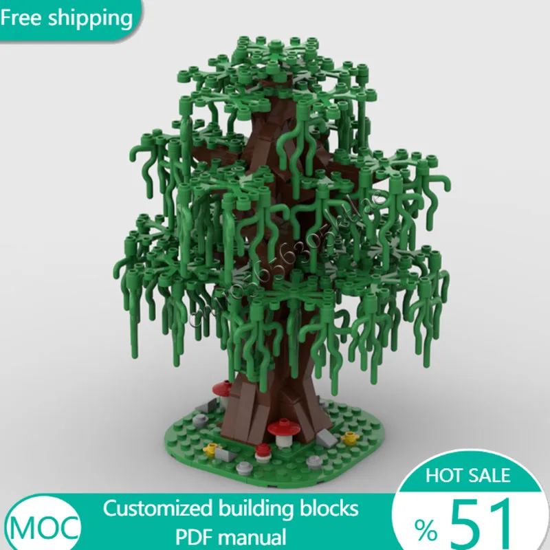233 PCS Trees Swamp Tree MOC Customize Modular Building Block Creative Design Educational Learning Toy DIY Toy Christmas Gift