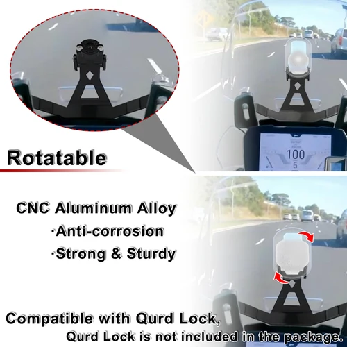 Imagen 2 del producto Soporte de montaje de teléfono de navegación para motocicleta, soporte de teléfono GPS para parabrisas para Triumph Tiger 850 Sport Tiger 900 GT Low/Pro/Rally Pro