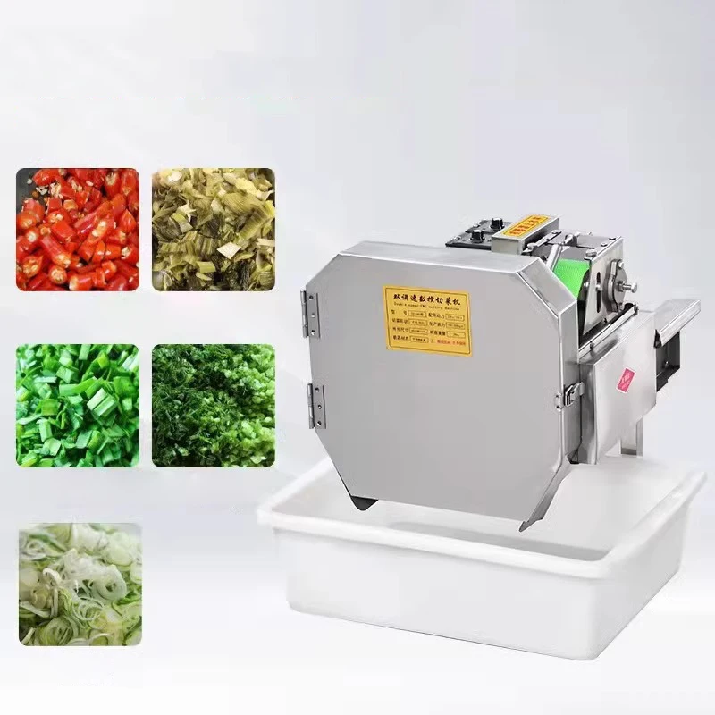 Multifunctional Vegetable Cutting Machine, Fully Automatic Leeks and Onion Cutting Machine, Pepper and Lotus Root Slicing