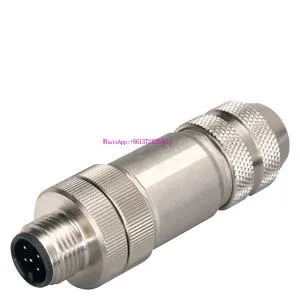 6GK1905-0EA00 M12 connection plug for ET 200 with axial cable adapter for on-site prefabrication Brand new and original