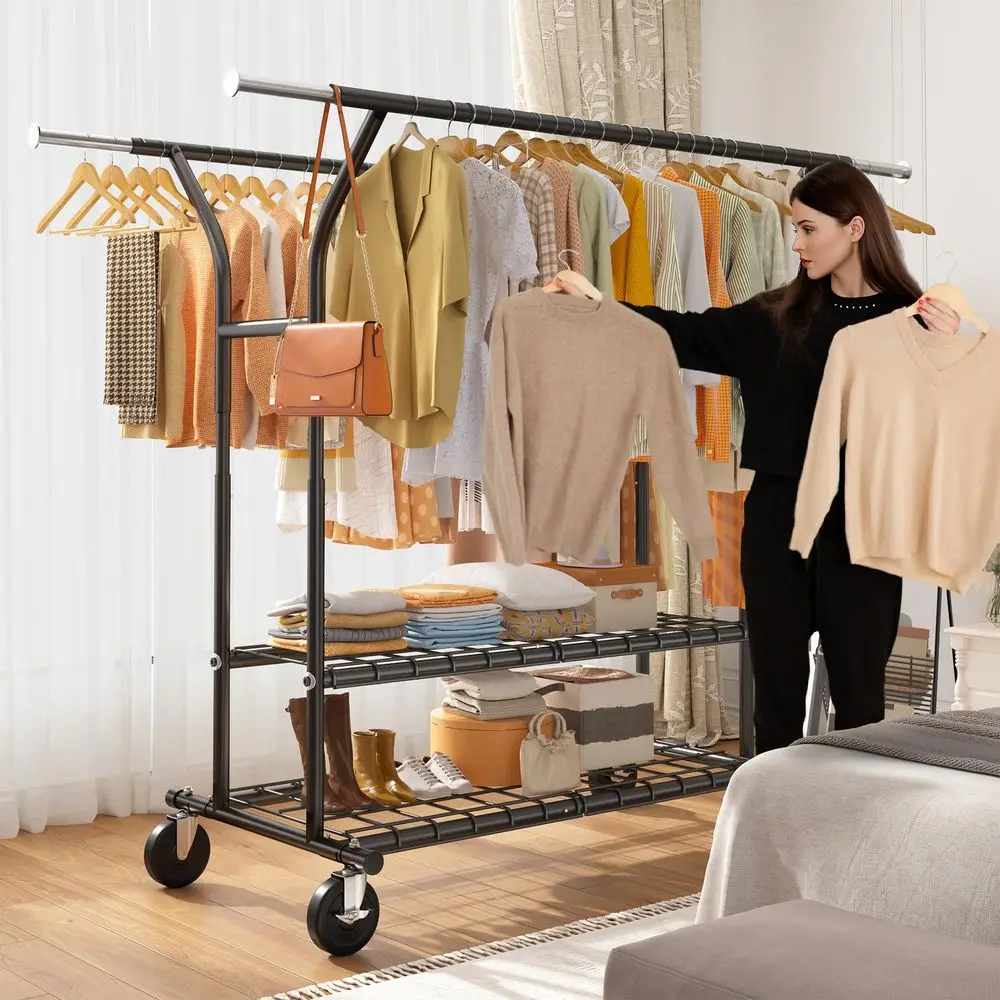 74 W Clothes Rack L…