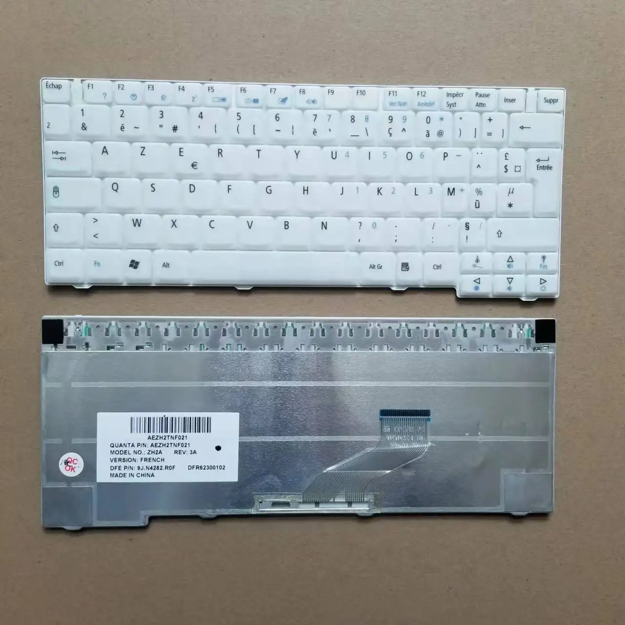 New FR French Keyboard For Acer TravelMate 3000 3010 3020 3030 3040 TM3000 White AEZH2TNF021 9J.N4282.R0F