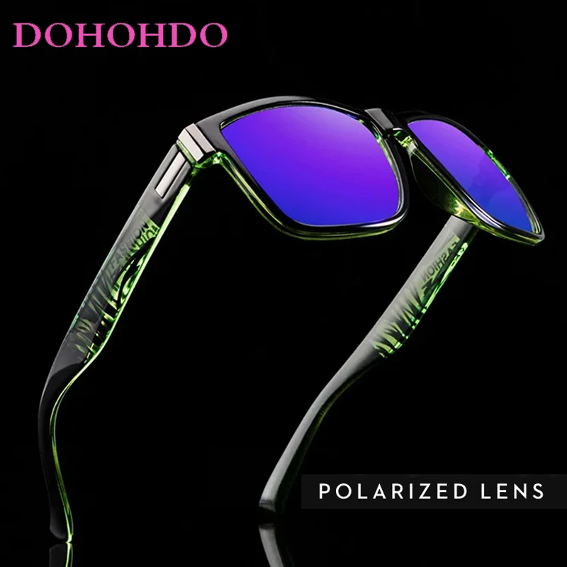 

Brand Designer Square Frame Polarized Male Sunglasses Outdoor Sports Women Sunglasses Driving Fishing Anti-glare Goggles UV400