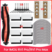 Spare Parts For IMOU RV1 Pro/RV1 Pro Max Brush Dust Bag Hepa Filter Mop Cloths Household Cleaning Replacement Parts