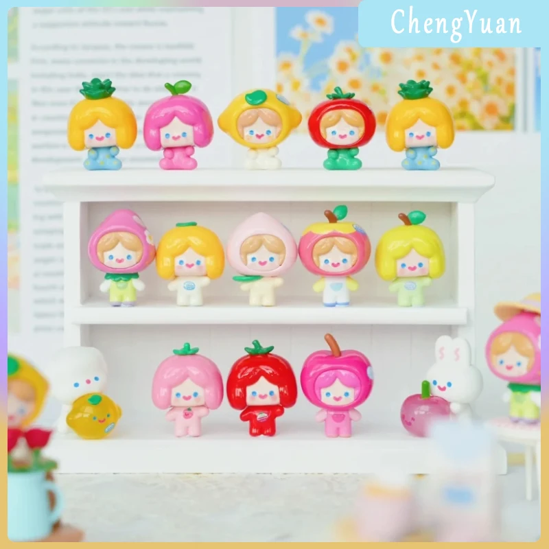 

New Genuine Rico Happy Friends With Me Fruit Series Blind Box Mini Figurine Collectible Desktop Ornaments As A Great Gift