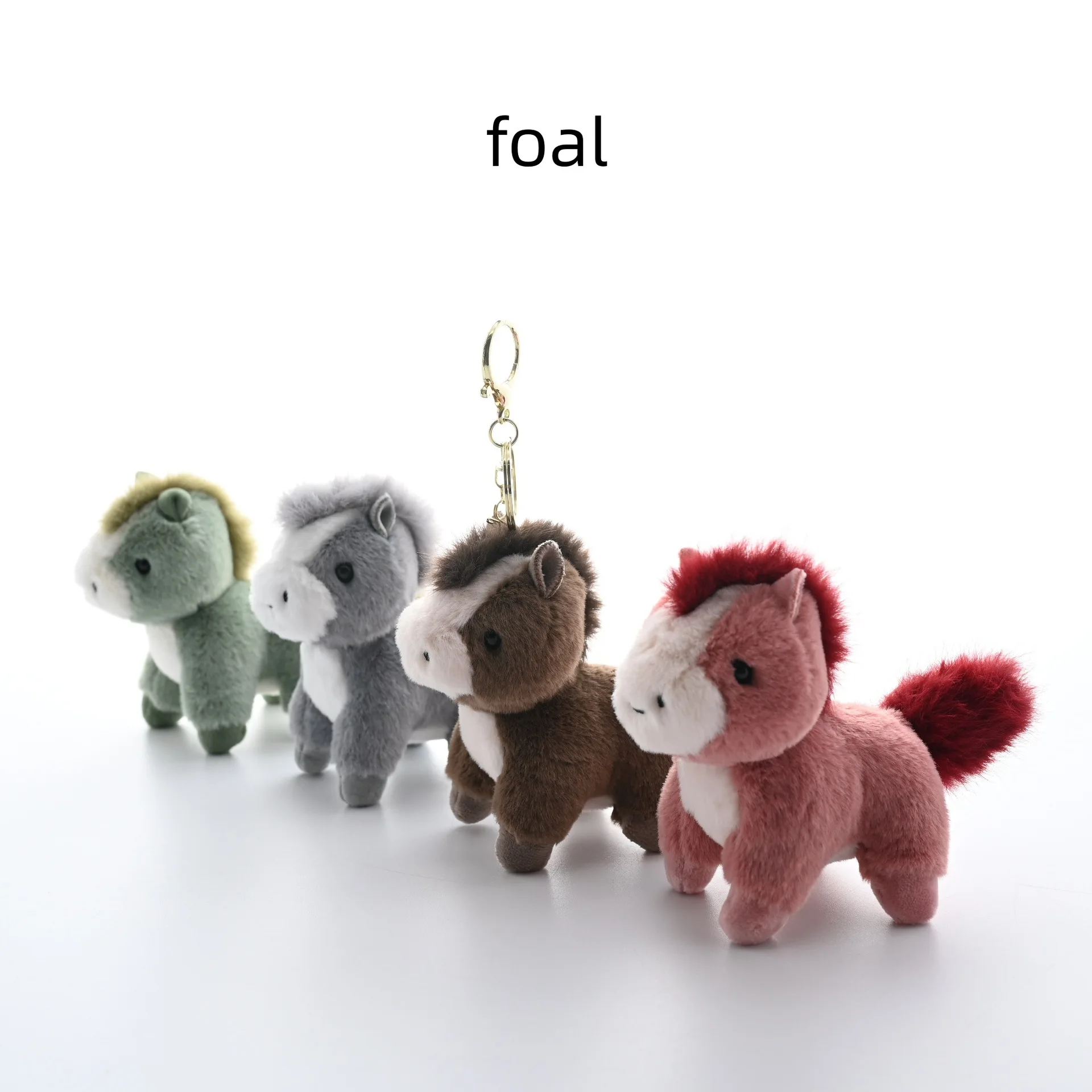 ตุ๊กตาโพนี่นุ่มนิ่มแบบใหม่ พวงกุญแจแฟชั่นน่ารัก ของขวัญวันเกิด