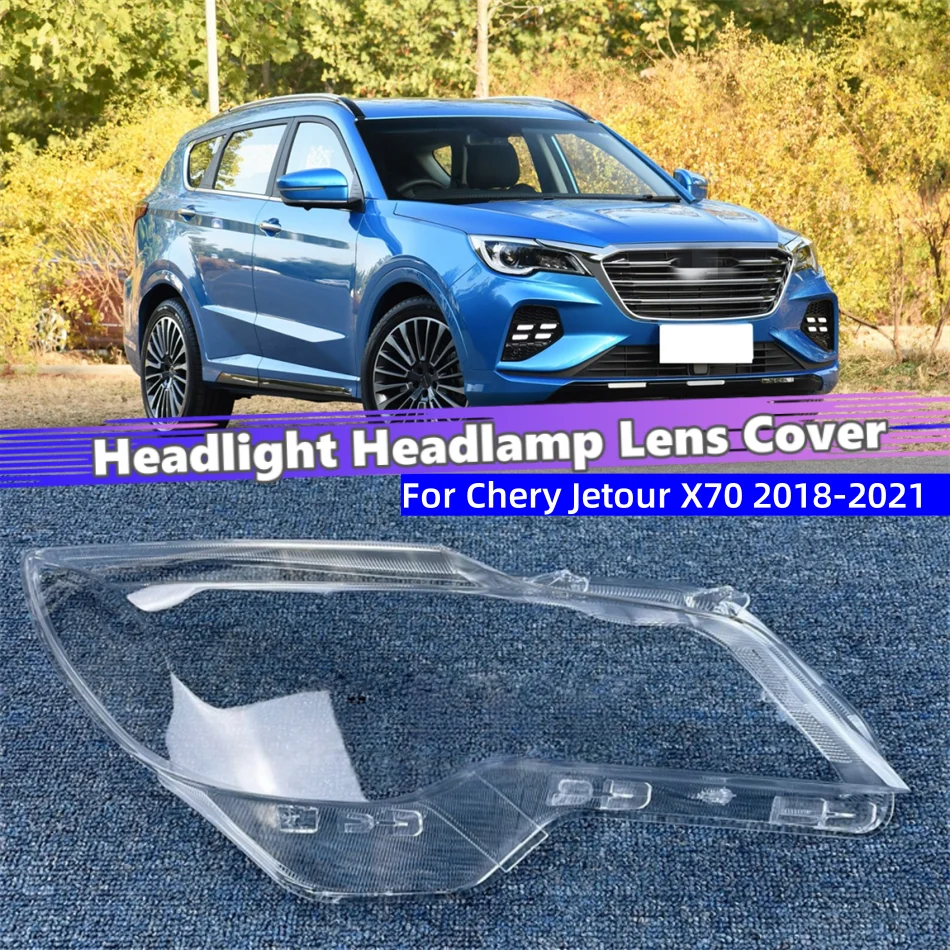 For Chery Jetour X70 2018 2019 2020 2021 Car Gadgets Lampshades Lamp Shell Headlamp Car Front Headlight Lens Cover Lights Shell