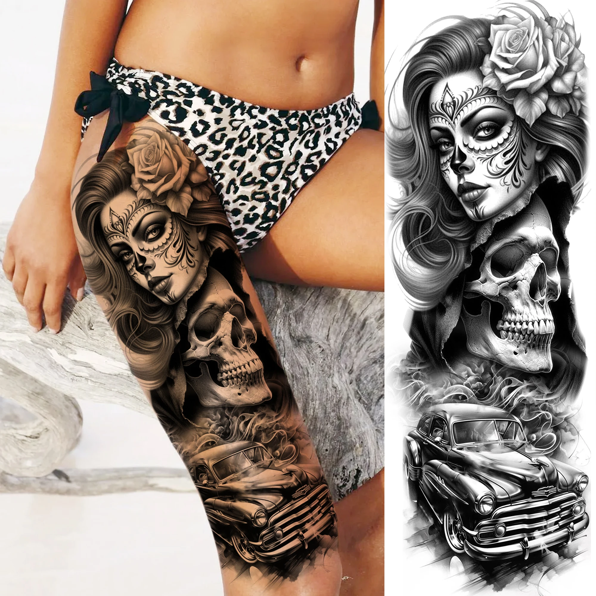 Poker Cards Tattoo Drawing: The Ultimate Guide to Realistic, Waterproof  Temporary Sleeve Tattoos for Gamers and Rebels