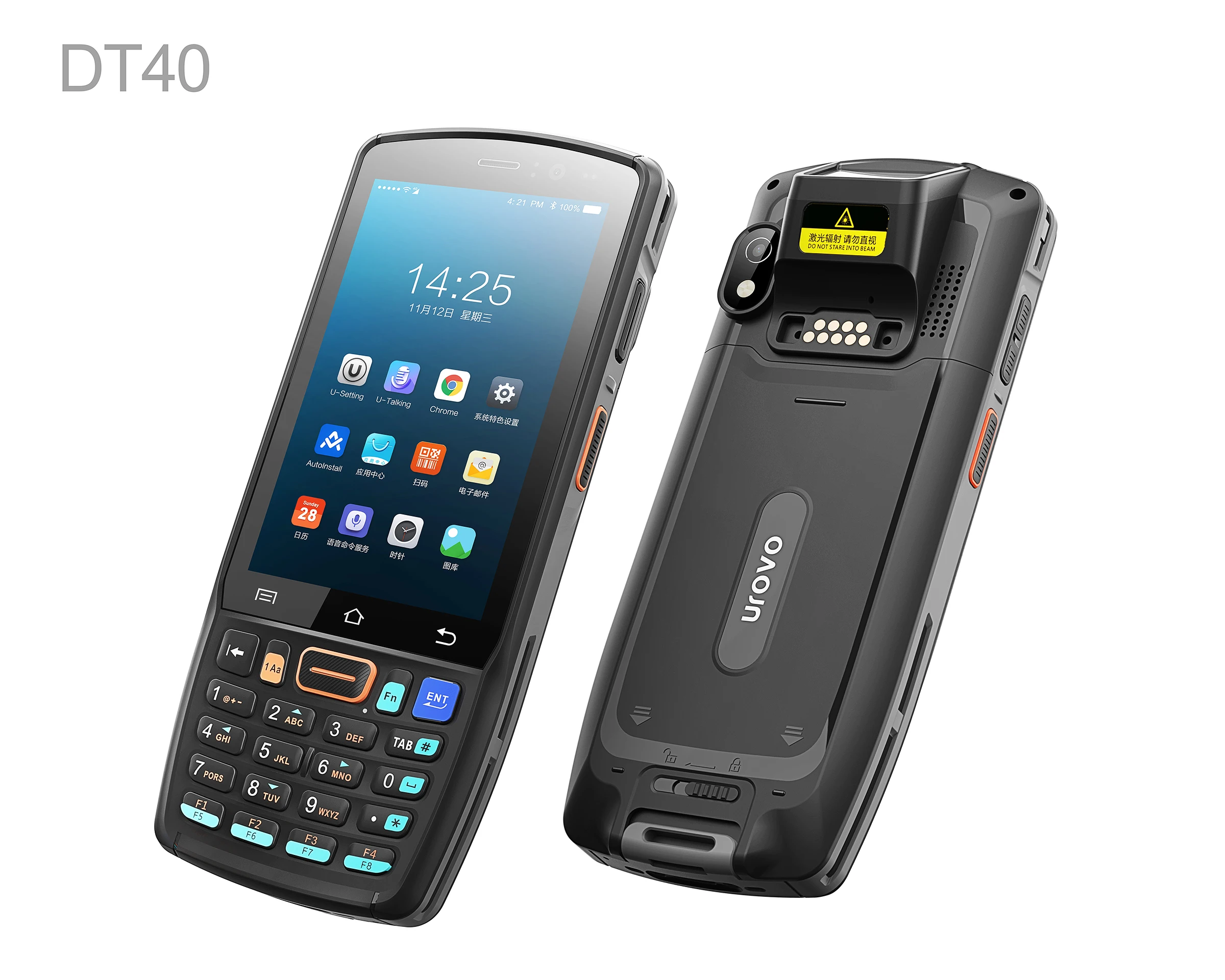 

Urovo DT40S enterprise mobile computer Barcode handheld terminal Mobile rugged Pda Android 9 IP67 data terminal with scanner