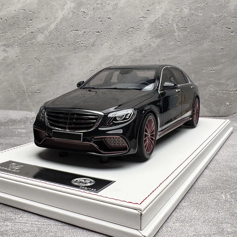 차량 아트 1: 18 S65 W222 S63 4MATIC 자동차 모델