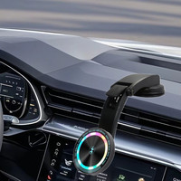 15W Magnetic Induction Charger Fast Vehicle Car Wireless Charging For Samsung iPhone 15 Magsafe Macsafe Stand Dashboard Mount