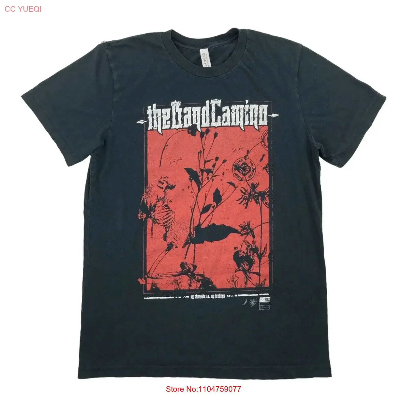 RARE The Band Camino My Thoughts Vs Feelings V001 T Shirt Medium vintage Washed graphic Unisex fashion streetwear Comfortable