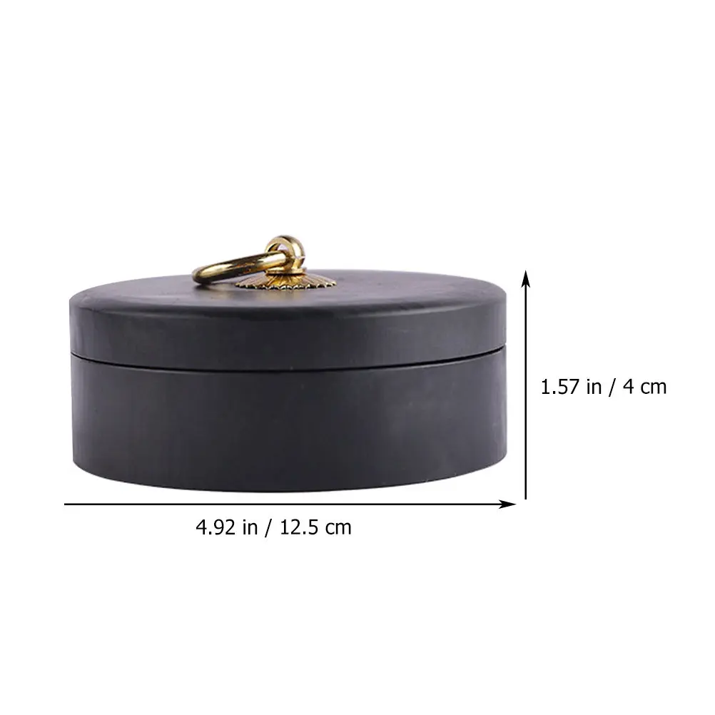 Calligraphy Inkstone Lidded Chinese Preserve Moisture Ink Well Smooth Surface Natural Stone Ink Stone Classical Style Inkslab view 5