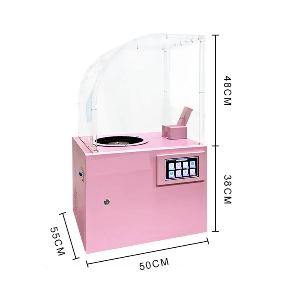 New Upgrade Commercial Cotton Candy Making Machine 8 Kinds of Flowers Full Automatic Candy Floss Vending Machine