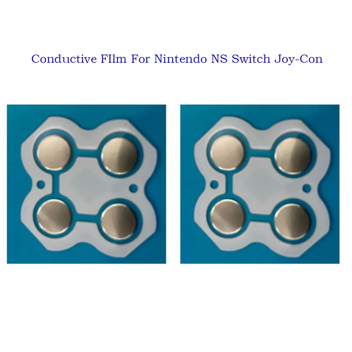 2pcs Conductive FIlm For Nintendo NS Switch Joy-Con Controller D Pads D-Pad Metal Dome Snap PCB Board Buttons