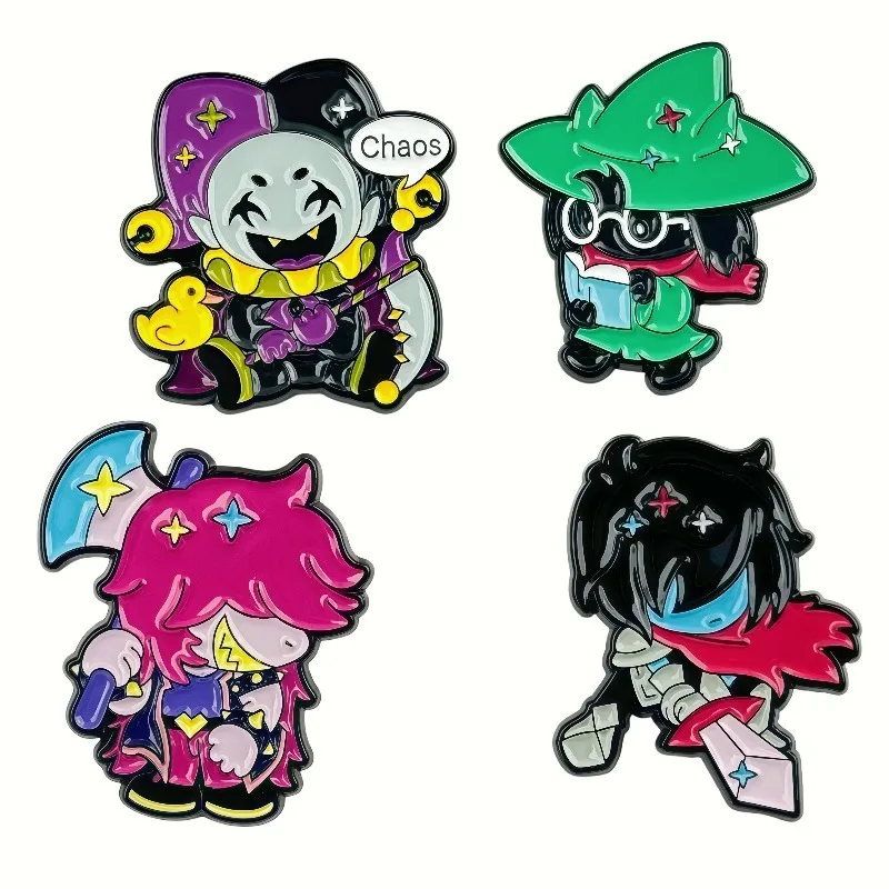 

Deltarune Cartoon Anime Metal Brooch Badge Bar Series Creative Personality Trendy Cool Decoration Y2k Fashion Toys Anime Cartoon