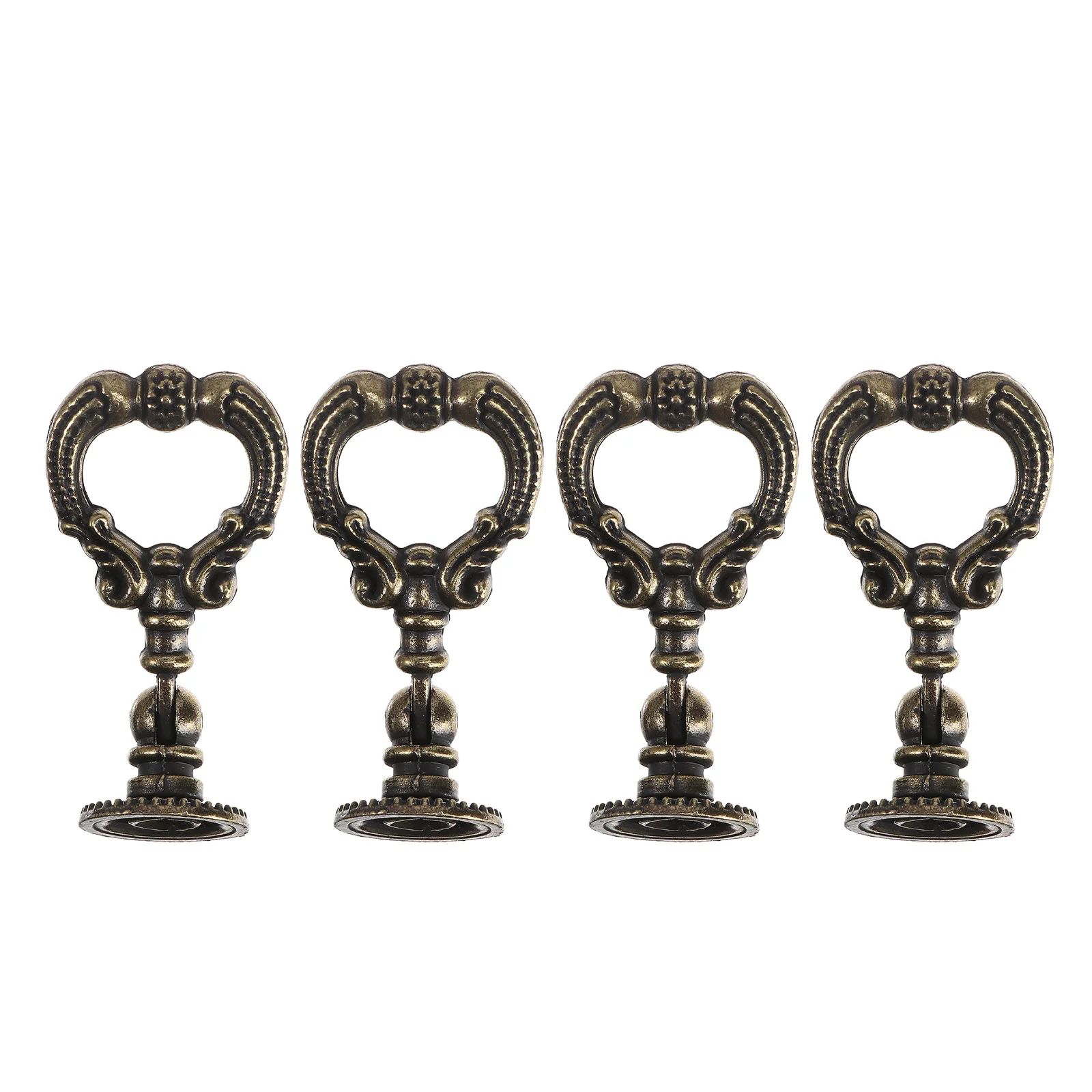 4 قطعة حلقة سحب الرجعية سبائك الزنك مقبض الباب حلقة سحب لدرج باب خزانة مشروبات ديكور المنزل ملحقات أثاث #4