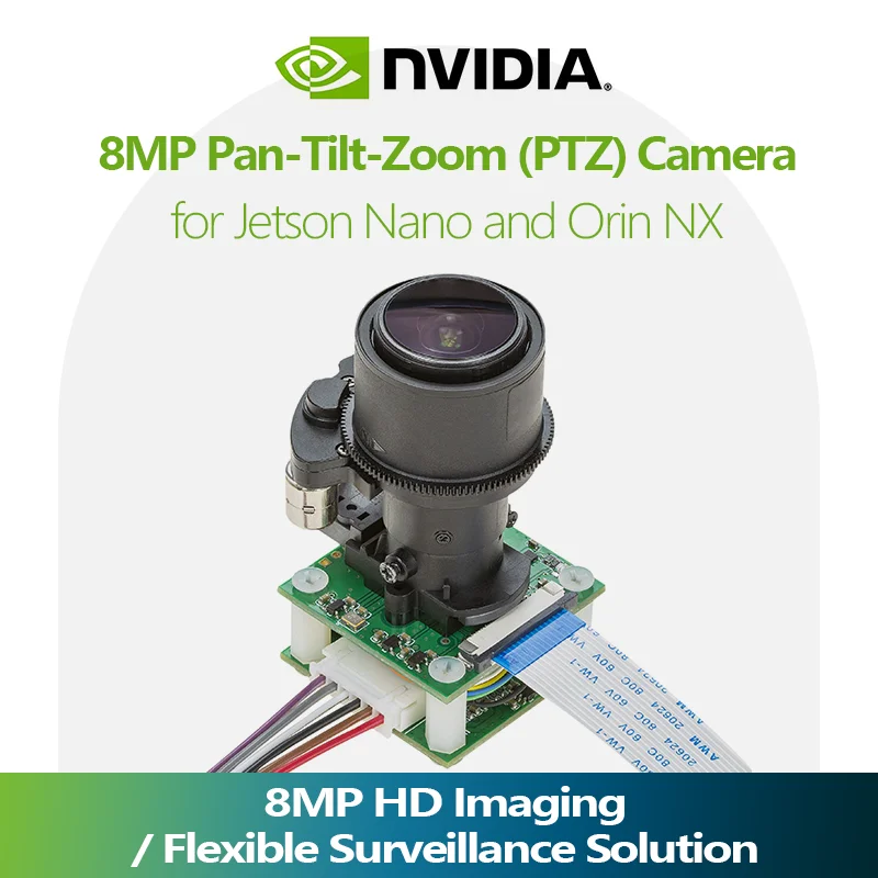 Arducam 8MP Pan-Tilt-Zoom (PTZ) camera for Jetson Nano / Xavier NX and NVIDIA Orin NX / AGX Orin
