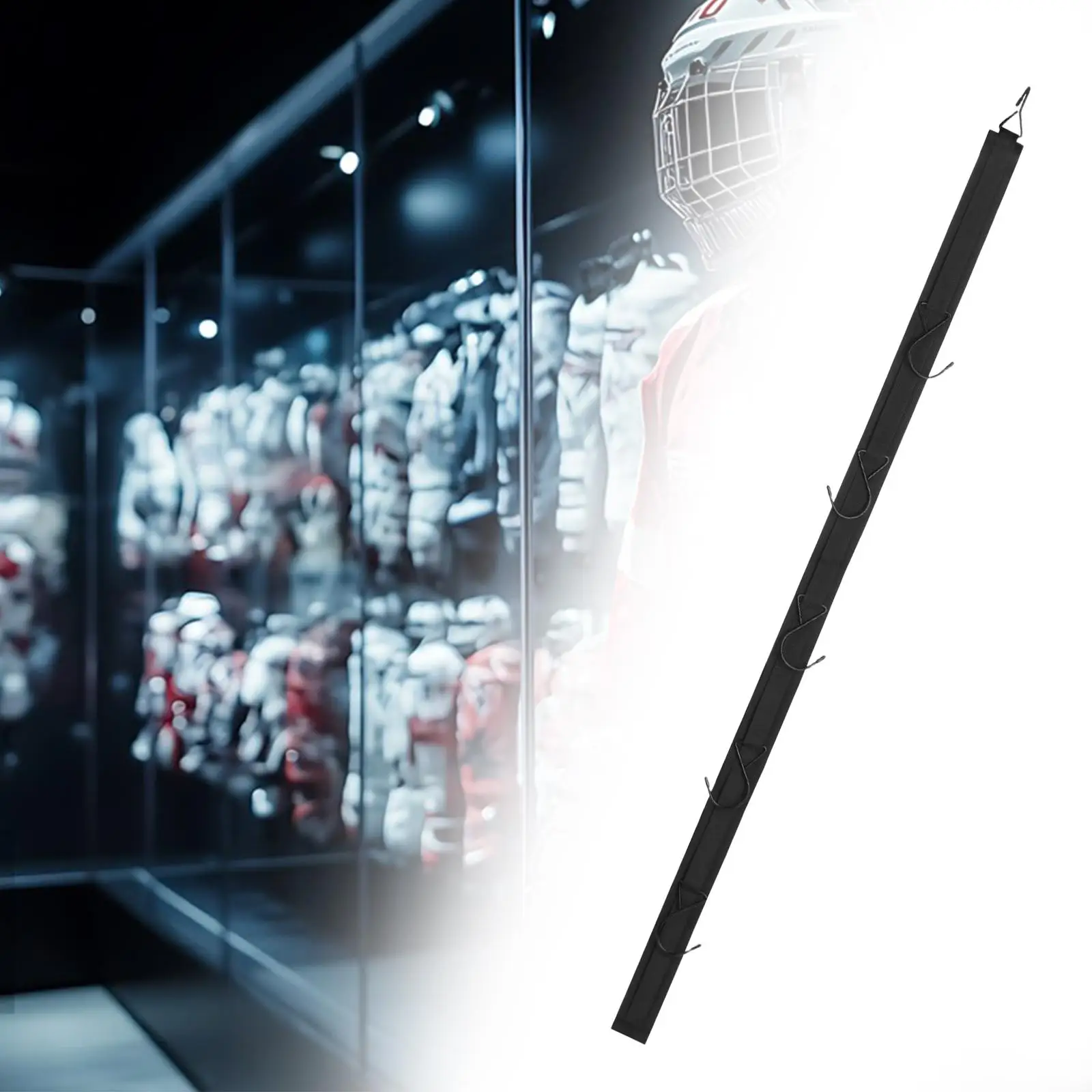 Vertical Hockey Gear Hanger Space Saving Drying Rack for Ice Hockey Accessory and Laundry Organization