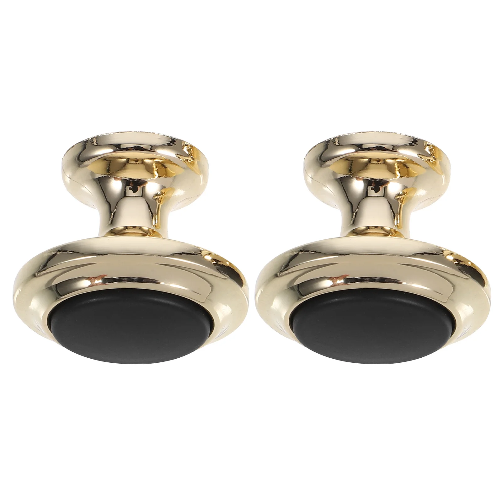 

2Pcs Black Round Cabinet Knobs Durable Drawer Pulls for Kitchen Wardrobe Cupboard Furniture Accessories Black Door Knobs