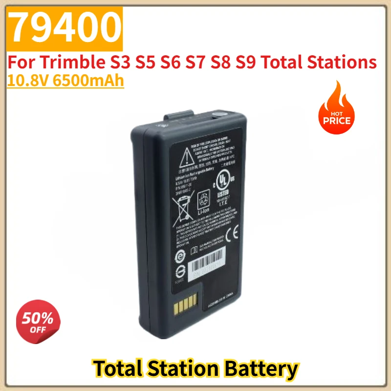 79400 High Quality Battery 10.8V 6500mAh for Trimble S3 S5 S6 S7 S8 S9 Total Stations Brand New Replacement Battery