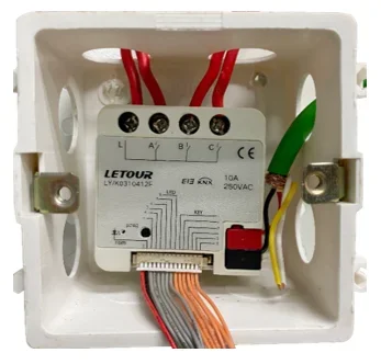 KNX/EIB tertanam driver saklar lampu pintar, 3 saluran 10A modul saklar Hotel pintar sistem rumah pintar KNX