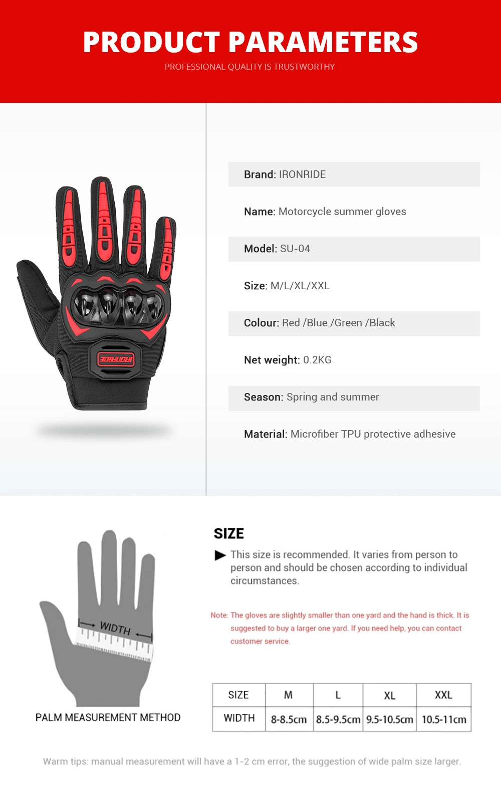 Motorrad Handschuhe Sommer Wasserdichte Touchscreen Voll Finger Handschuhe Schutz Anti-herbst Guantes Moto Nicht-slip Reiten Handschuhe – Detail 2