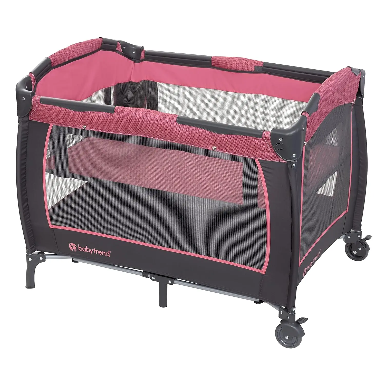 Drzemka Baby Trend Lil' ™   Centrum szkółkarskie Deluxe III ®   Playard dla bliźniaków, przytulna jagoda