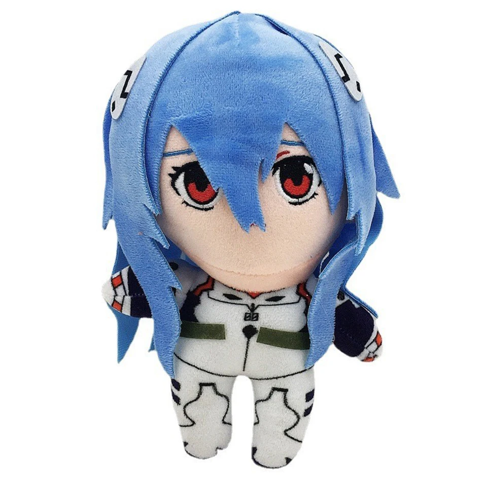 23cm Evangelion Ayanami Rei peluche bambola Cartoon Anime figura Kawaii bambola EVA Soft farcito Room Decor Kid regali di compleanno