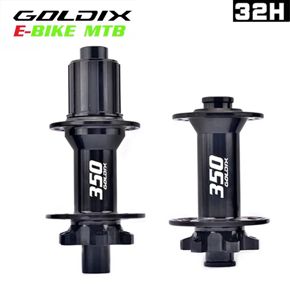 

GOLDIX 350 Bicycle hub Sealed Bearing 8S 9S 10S 11S 12S Hub 6-bolt Disc Brake J-Bend 32H Ratchet 28T BOOST MTB Hub