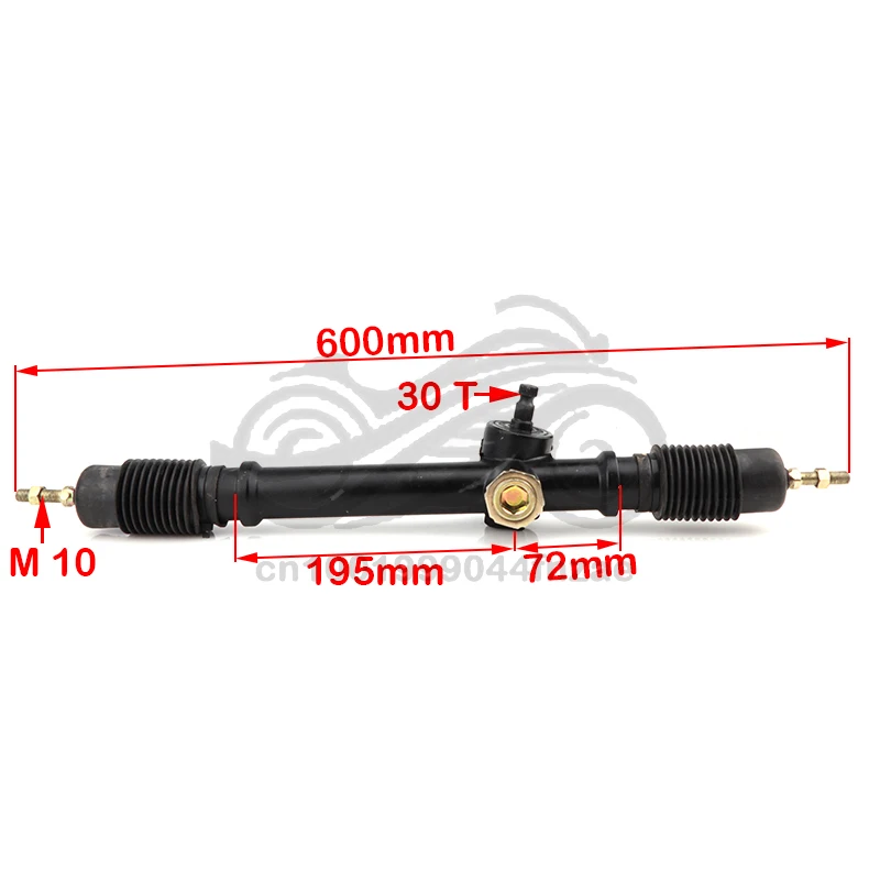 

600mm Eccentric Power Steering Gear Shaft Rack Pinion Assembly For DIY China Go Kart Buggy Karting ATV UTV Bike Parts