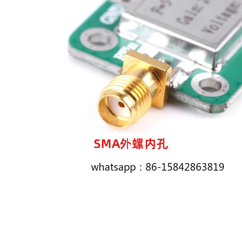 Ultra-Wideband RF Power Amplifier, 20dB Gain, 100mW, Shielded Case