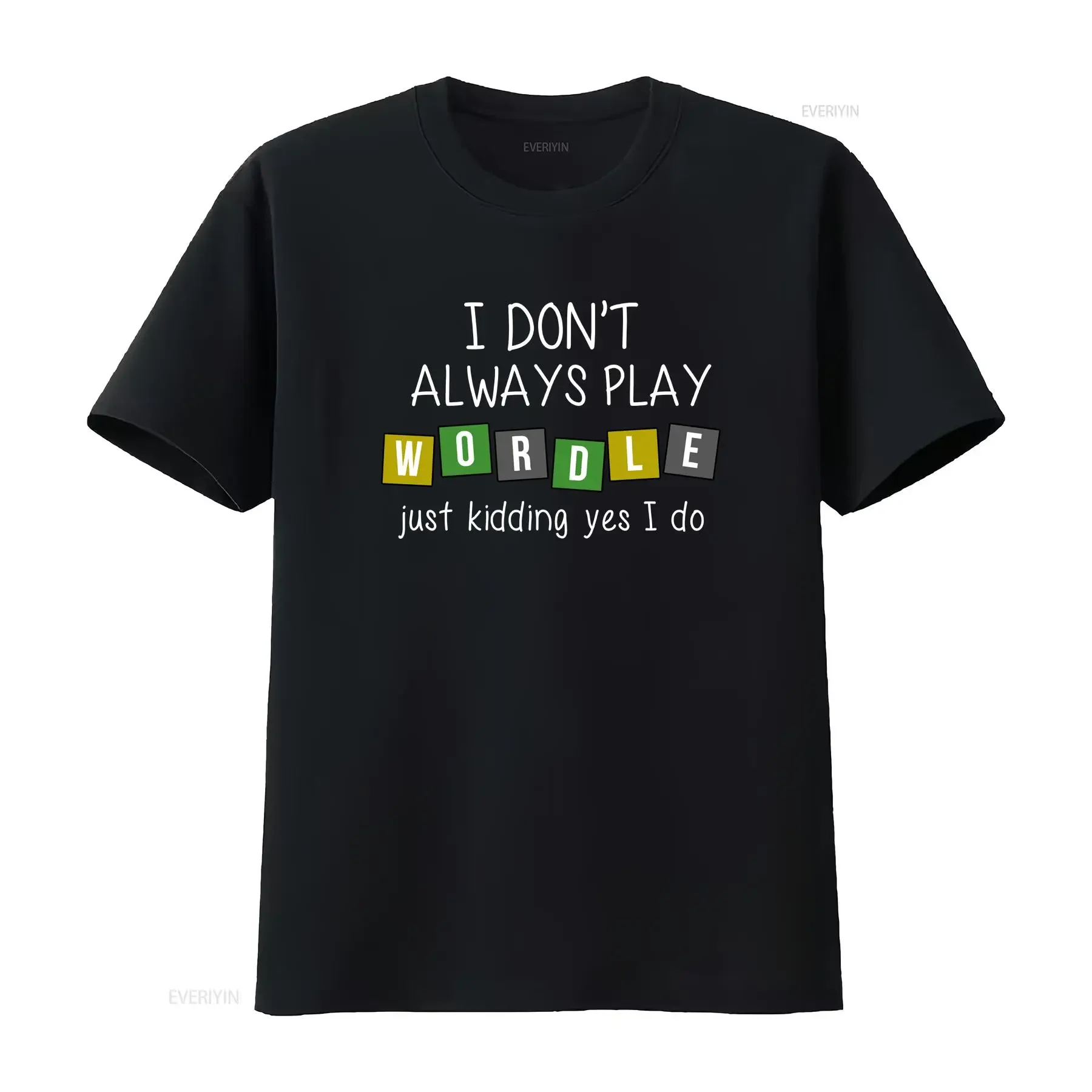 Wordle Player T Shirt for Lover Word Game Funny Crossword Top Millennial vintage Washed Casual homme Stylish Breathable Unisex