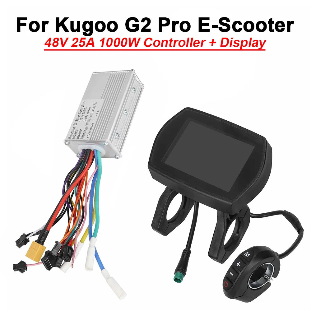 For Kugoo G2 Pro E-Scooter 48V 25A 1000W Brushless Motor Controller & Display Switch Set Motherboard Replacement Spare Part